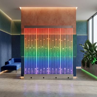 Wall panel with water bubbles decorative LED water wall designer water wall