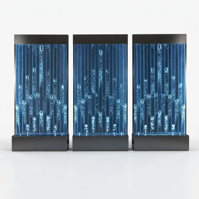 Water Walls Modern Partition LED Water Wall Illuminated Wall