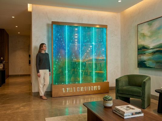 Partition Shelf Cabinet Water Wall Column Walls LED 90x300 Water Walls Waterwall