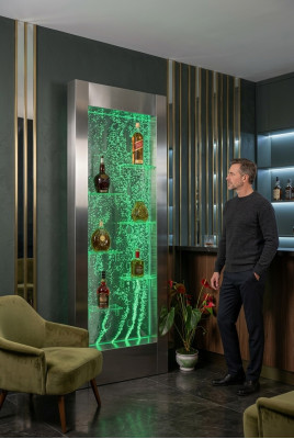 Led bar designer shelves water wall bar counter shelf furniture water walls