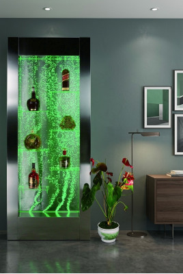 Led bar designer shelves water wall bar counter shelf furniture water walls