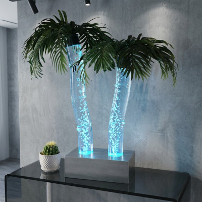 LED water columns palm artificial plant plant water columns columns