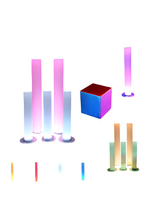 LED Cube Children's Toy Learning Cube Color-Learning Light Cube Decoration Deco