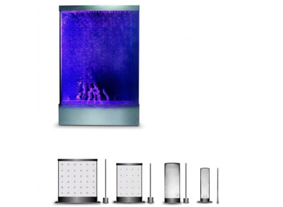 Water column water wall waterfall LED luxury design furnishings metal
