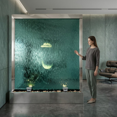 Water wall Water column Waterfall LED Partition Luxury Design