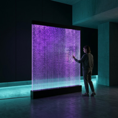 Wall panel partition wall water wall LED water wall decor design illuminated