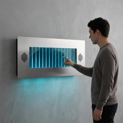 Wall panel LED water wall modern water walls water bubbles decorative wall