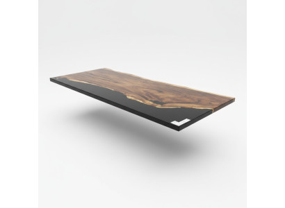 Epoxy resin dining table genuine solid wood furniture waterfall epoxy table