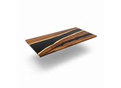 Table Dining Table Tables Epoxy Resin Epoxy Real Wood Massive Design