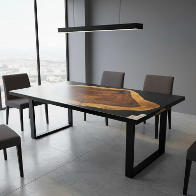 Luxury Dining Table River Table Solid Tables 141*71 River Table Real Wood