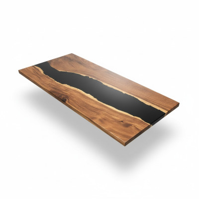 Dining Table River Table Solid Tables 201*81 River Table Real Wood Epoxy Resin
