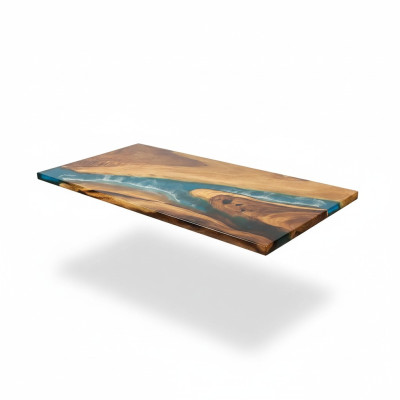 Dining table sea water river real wood river table 161x81 tables
