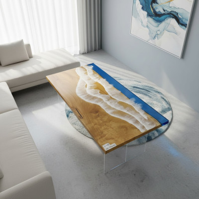 Tables Dining Table Design Table Modern Sea River Furniture 181x81 Epoxy