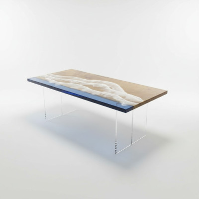 Tables Dining Table Design Table Modern Sea River Furniture 181x81 Epoxy