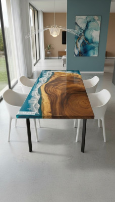 Side table coffee table epoxy furniture designer table epoxy resin tables