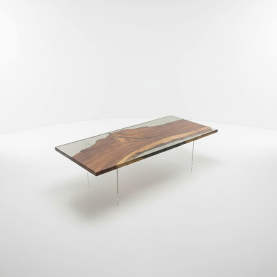 Luxury Epoxy Resin Dining Table River Table Real Wood Solid Design Tables