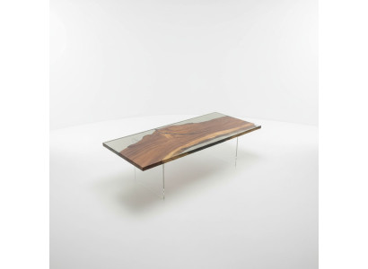 Luxury Epoxy Resin Dining Table River Table Real Wood Solid Design Tables