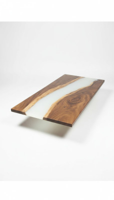 Epoxy resin dining table real wood decor solid furniture waterfall epoxy table