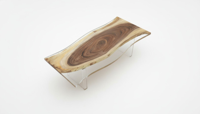 Dining table Sea Water River Real Wood River Table 220x90 Tables