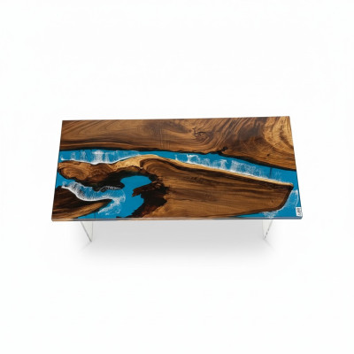 Dining Table River Table Wooden Table River Table 180x90 Solid Tables