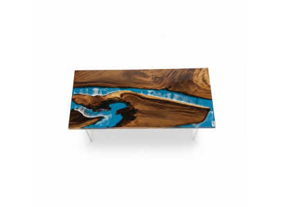 Dining Table River Table Wooden Table River Table 180x90 Solid Tables