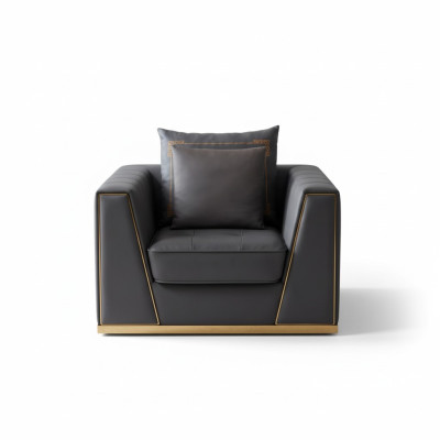 Designer living room furnishings armchair single-seater upholstered sofa couch TV new