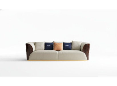 Leather sofa designer couch upholstered sofa couches four-seater furniture living room wood