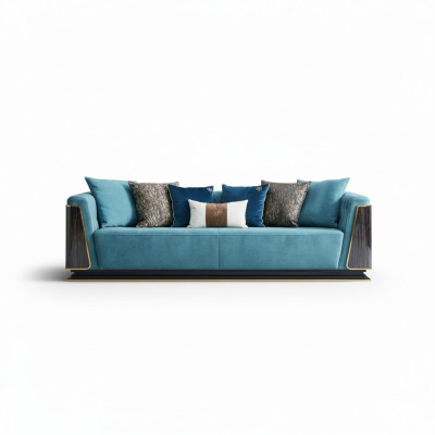 Big XXL luxury sofa couch upholstery seating set 4-seater couches sofas fabric new