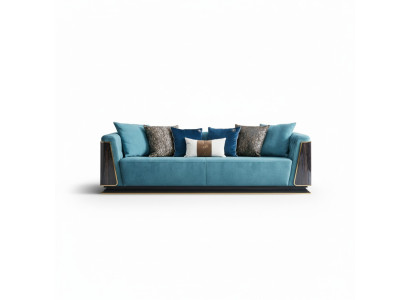 Big XXL luxury sofa couch upholstery seating set 4-seater couches sofas fabric new