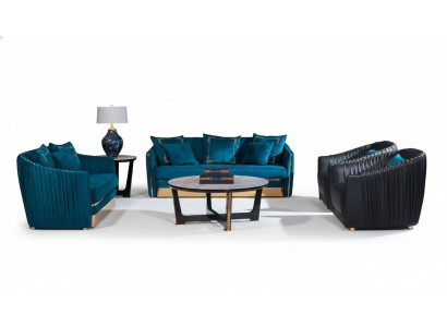 5-piece sofa set: sofa seat, coffee table, couch, modern sofas, leather sofa