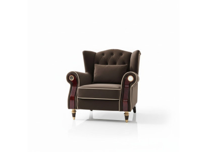 Noble Design Chesterfield Upholstered Armchair TV Seat Club Lounge Textile Luxury