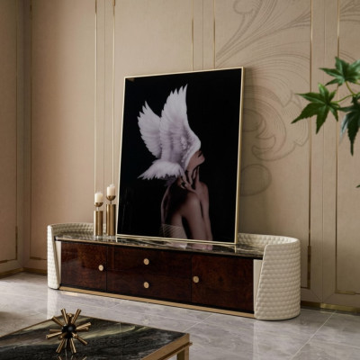 Designer RTV TV sideboard cabinet side low board cupboard room decor shelf