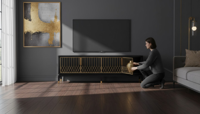 Sideboard rtv dresser living room cabinet cabinet lowboard tv furniture