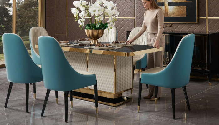 Dining table with 6 chairs chair dining room set dining group modern furniture table