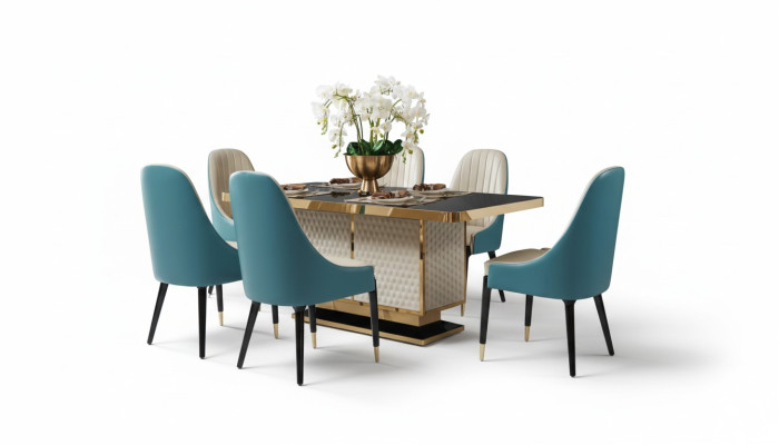 Dining table with 6 chairs chair dining room set dining group modern furniture table