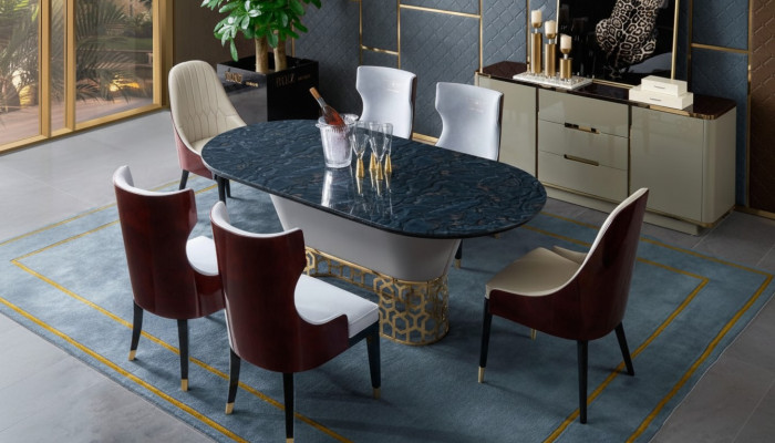 Complete set dining table 4x chairs dining room set dining group wood table tables
