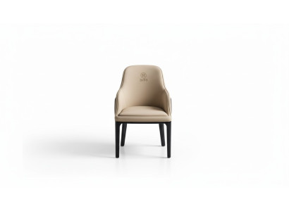Designer chair, luxury armchair, upholstered chairs, 1x armchair, living-dining room, leather