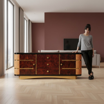 Deko Designer Dresser Sideboard Side Low Board Cabinet Living Room Shelf