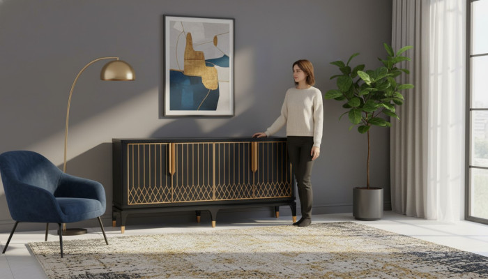 Sideboard design chest wood cabinet chests furniture console side.