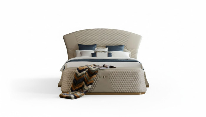 Bed Leather Bedroom Furniture Luxury Modern Beds 3-piece Set Box Spring