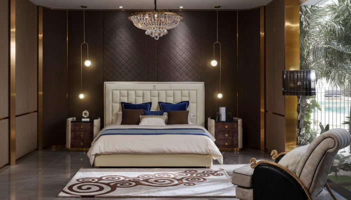 Design leather bed luxury upholstered beds double modern matrimonial 180x200