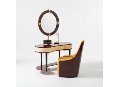 Vanity table mirror chair complete set dresser bedroom modern