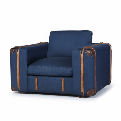 Design armchair suitcase textile couch cushion single-seater sofas living room furniture retro