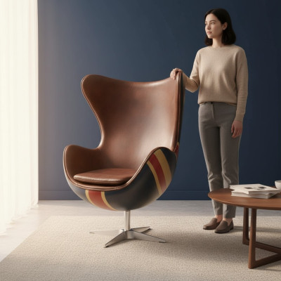 Chair lounge armchair vintage swivel chair executive armchair lounge club leather Jack