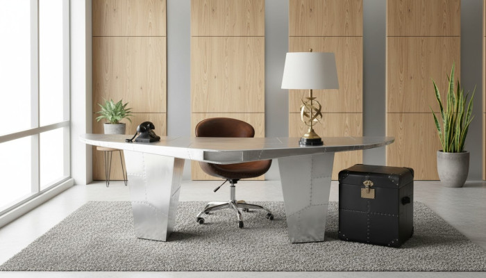 Desk computer table office table aluminum tables aviator study room