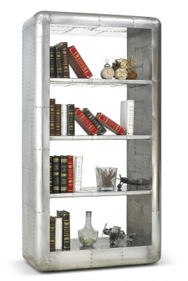 Aviator Furniture Aluminum Shelf Luxury Designer Cabinet Shelves