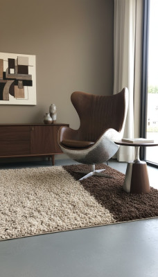 Egg chair leather brown metal silver wing chair egg chair aviator club