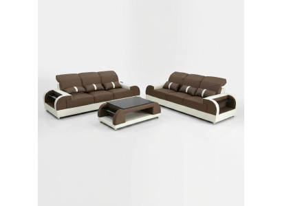 Designer furniture modern 3+3 seat sofa set couch seating sofa leather sofa new
