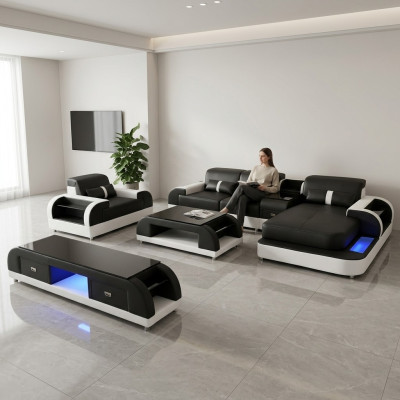 Designer living area L-shape couch corner sofa upholstery suite corner suite sofa