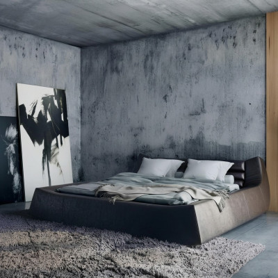 Double Bed Design de Luxe Luxury Upholstered Bed Designer Bed Leather Beds For